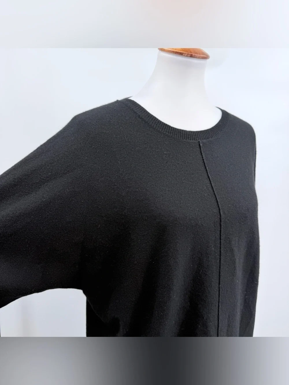 J. CREW COLLECTION Italian Cashmere Dolman Sweater Black 05066